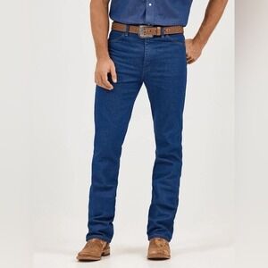 Wrangler Cowboy Cut 936 Slim Fit Jeans Mens 33x32 Indigo Blue Denim NWT
